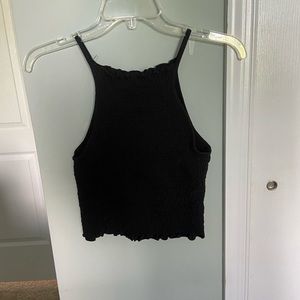 black halter top
